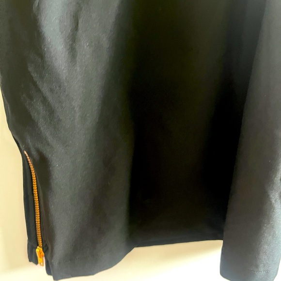 ALBION GOING PLACES DRESS BLACK XS SHORT SLEEVE SIDE ZIPPERS DRAWSTRING WAIST - Picture 4 of 8